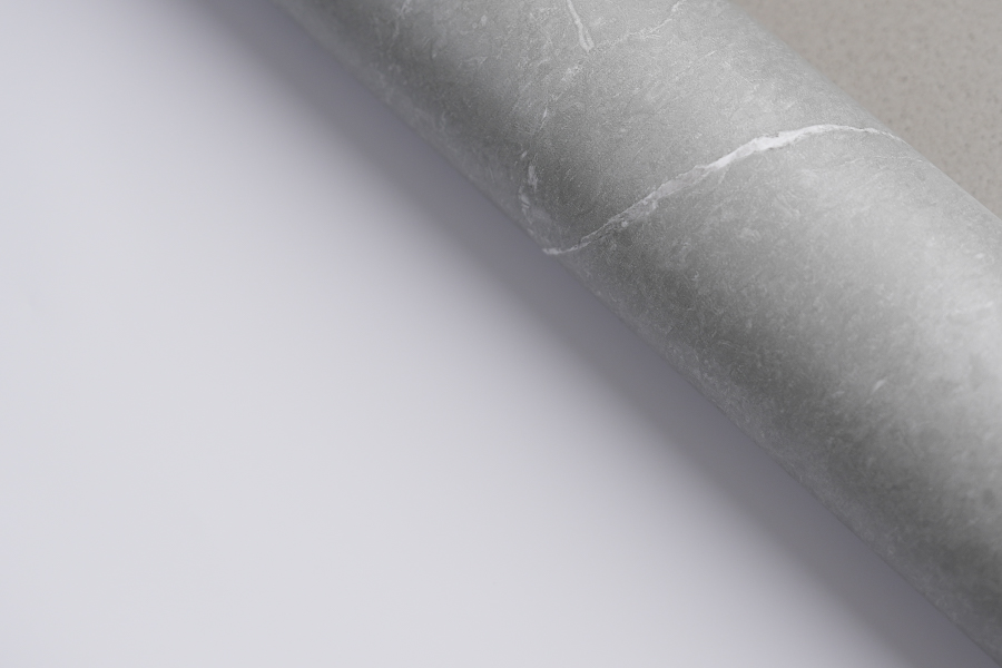 ฟิล์มตกแต่งพิมพ์ PVC หินอ่อนสีขาวแจ๊ส